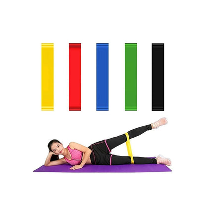 Premium Resistance Loop Bands - Set of 5 for Fitness & Rehab