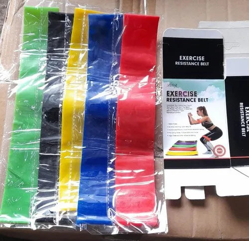 Premium Resistance Loop Bands - Set of 5 for Fitness & Rehab