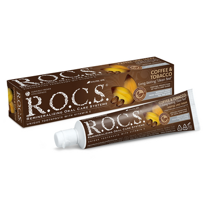 Toothpaste R.O.C.S.® Coffee & Tobacco 74g