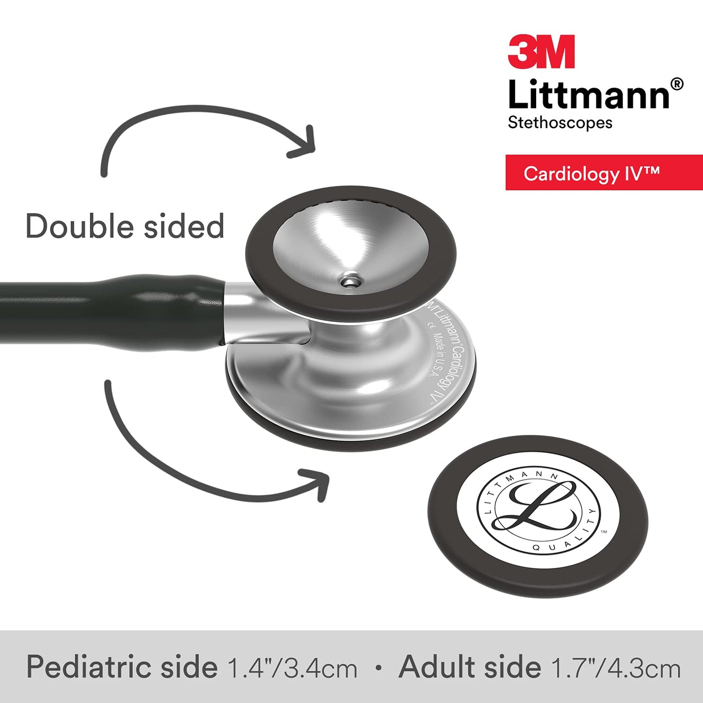 Littmann Cardiology IV Standard Gloss Black/Stainless 6152