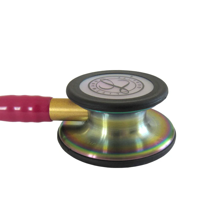 Littmann Classic III Stethoscope Rainbow Finish with Raspberry Red Tubing 5806