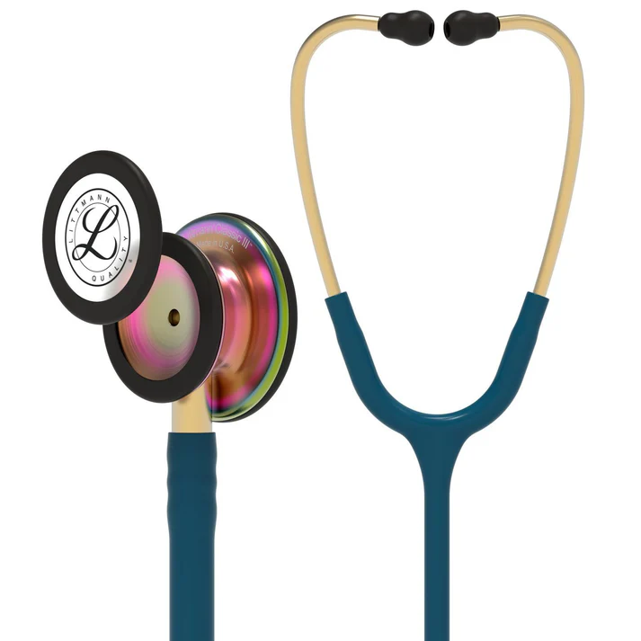 LITTMANN CLASSIC III 5807 Rainbow Finish, Caribbean Blue Tubing