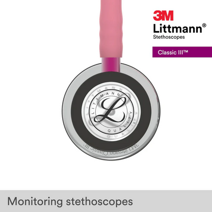 LITTMANN CLASSIC III 5962 Mirror chestpiece, pink tubing, stem, matte headset