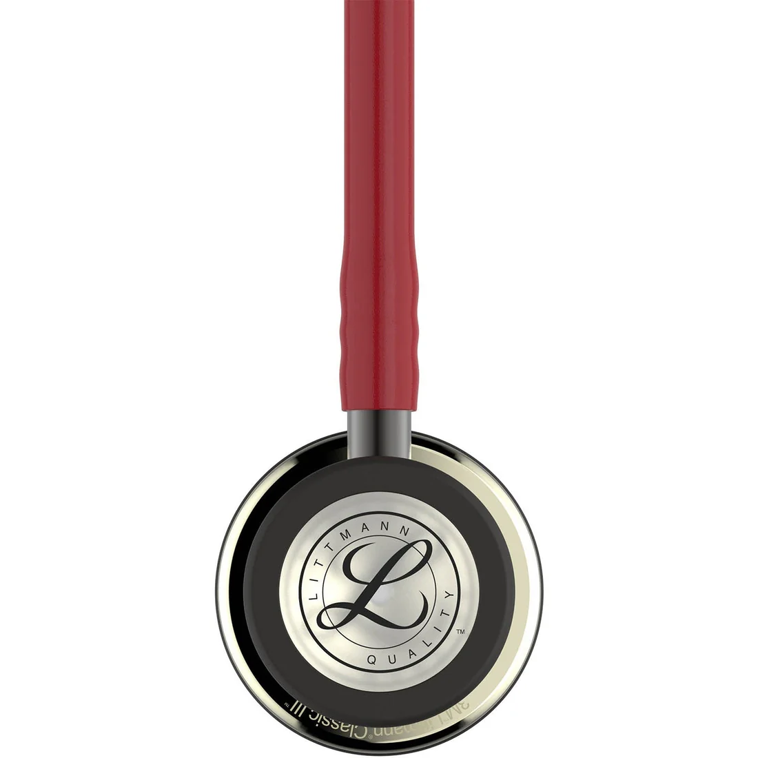 LITTMANN CLASSIC III 5864 Champagne yellow brushed chestpiece, burgundy tubing, smoke matte stem, headset