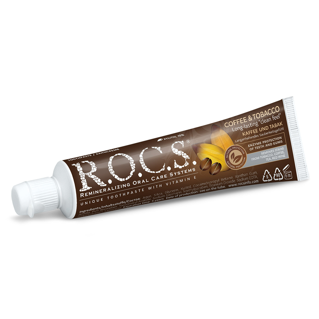 Toothpaste R.O.C.S.® Coffee & Tobacco 74g